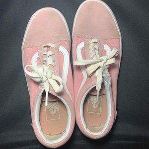 pink lace up vans